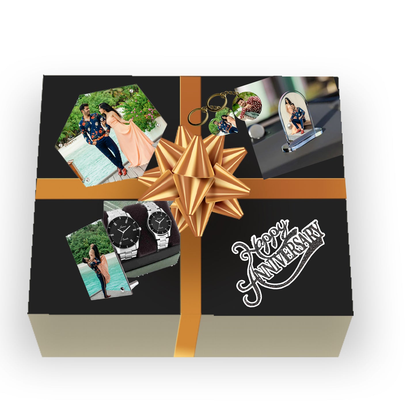 Hexagonal wall photo Gift box